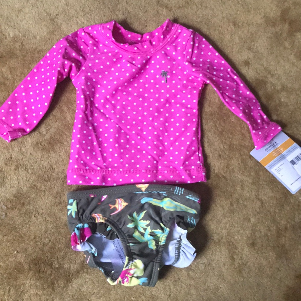 Carter’s newborn girl swimsuit NWT
